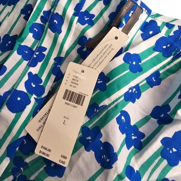 Anthropologie The Somerset Maxi Dress, Short Sleeve, Smocked, Tiered, Floral, L - Picture 6 of 7